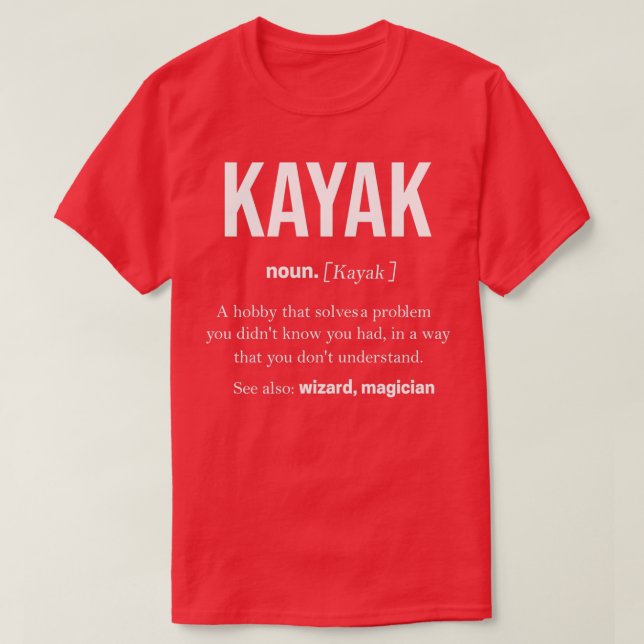 Kayak 8 T-Shirt (Design Front)