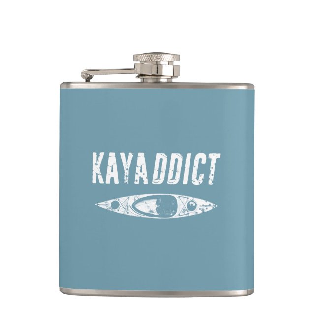 Kayak Addict Flask (Front)