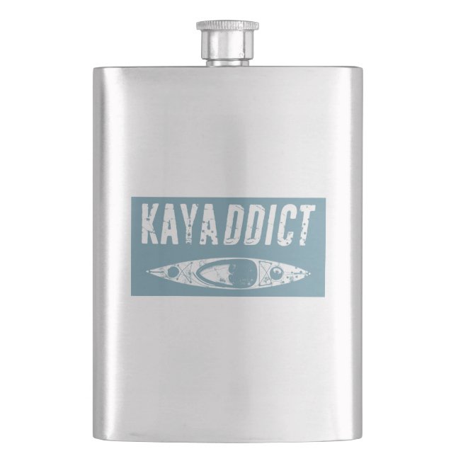 Kayak Addict Flask (Front)