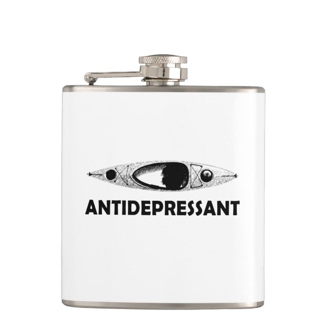 Kayak Antidepressant Flask (Front)