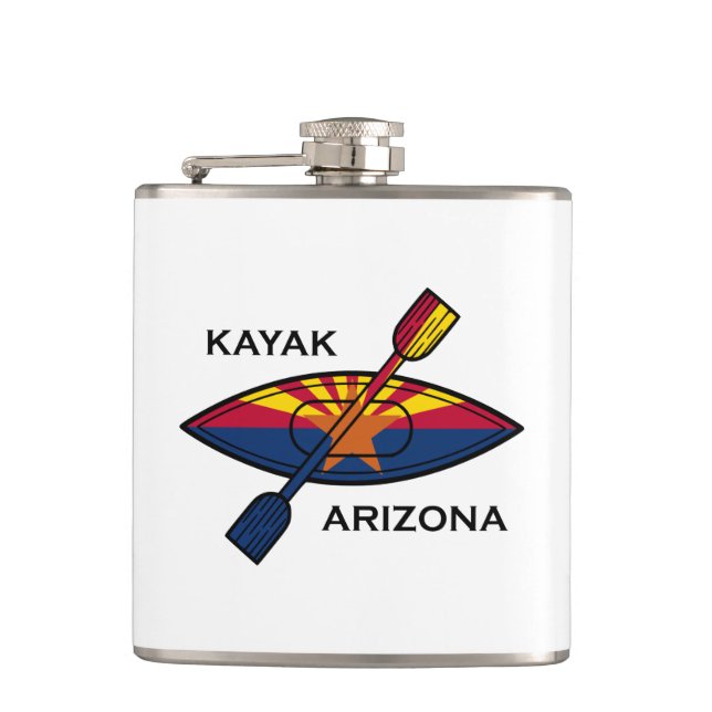 Kayak Arizona Flag Flask (Front)