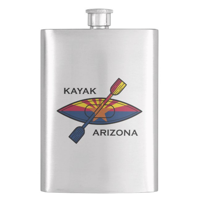 Kayak Arizona Flag Flask (Front)