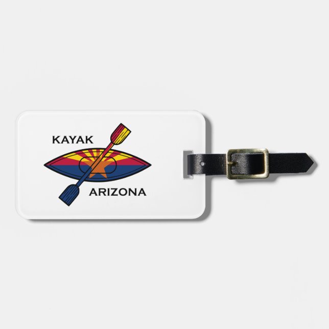 Kayak Arizona Flag Luggage Tag (Front Horizontal)