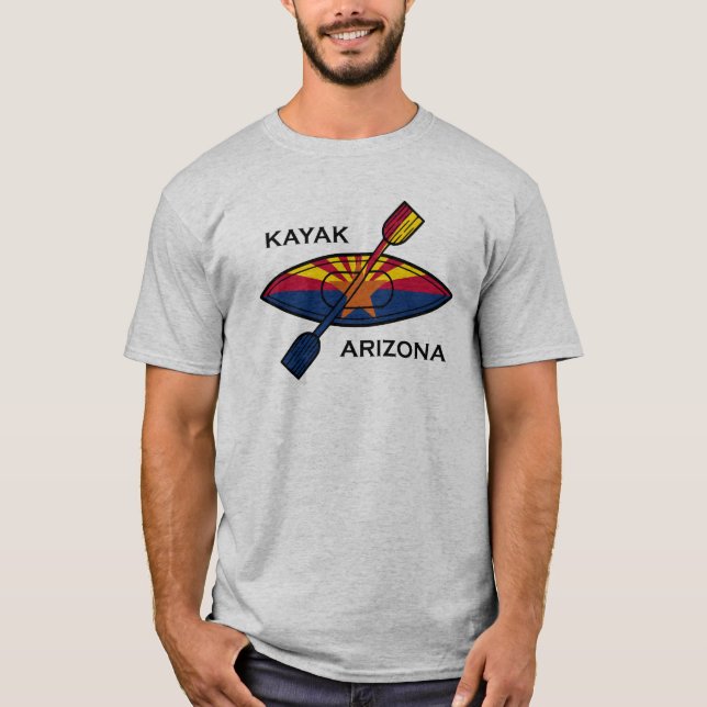 Kayak Arizona Flag T-Shirt (Front)