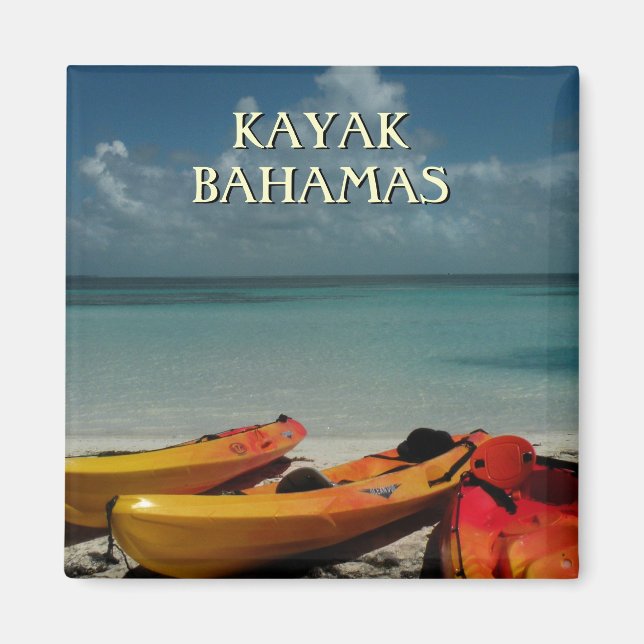 Kayak Bahamas Travel Magnet (Front)