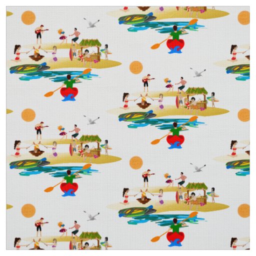 Kayak Beach Party Fabric