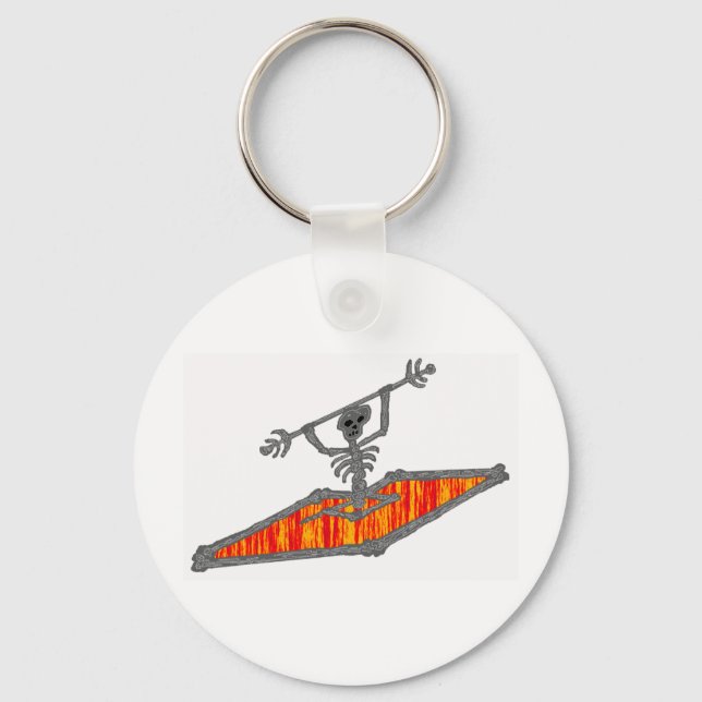 kayak bones ride keychain (Front)