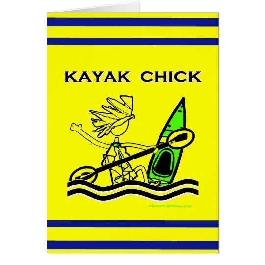 Kayak Chick Designs & Things Card