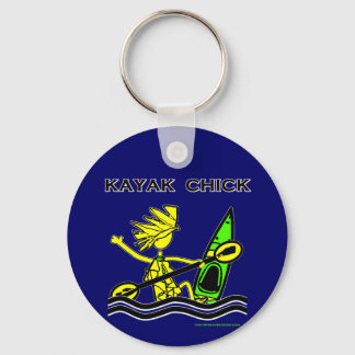 Kayak Chick Designs & Things Keychain