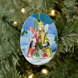 Kayak Christmas Tree - Wonders of Nature Ceramic Ornament