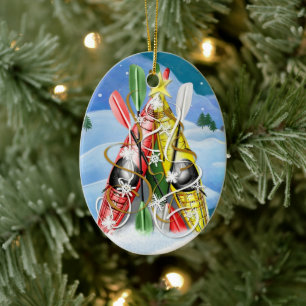 Kayak Christmas Tree - Wonders of Nature Ceramic Ornament