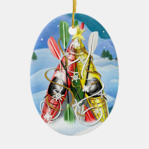 Kayak Christmas Tree - Wonders of Nature Ceramic Ornament