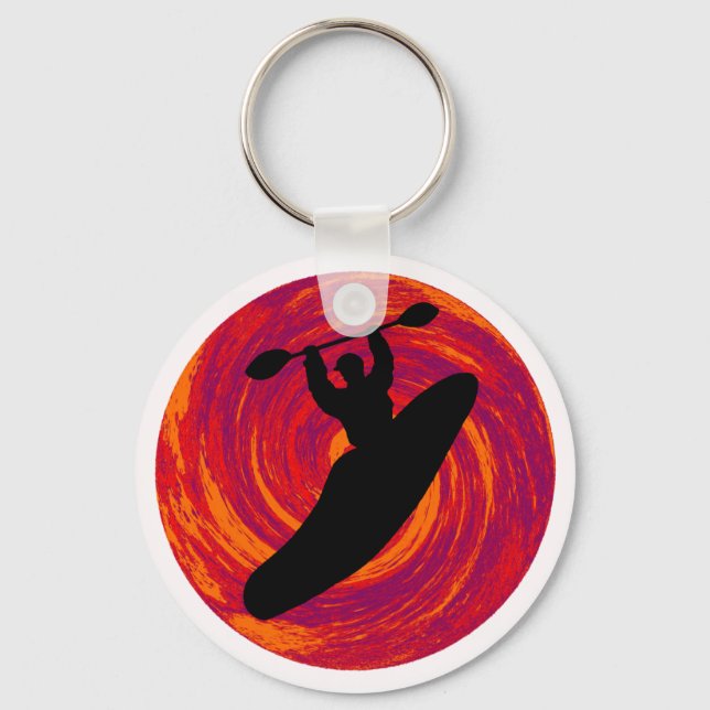 Kayak Cosmic Waters Keychain (Front)