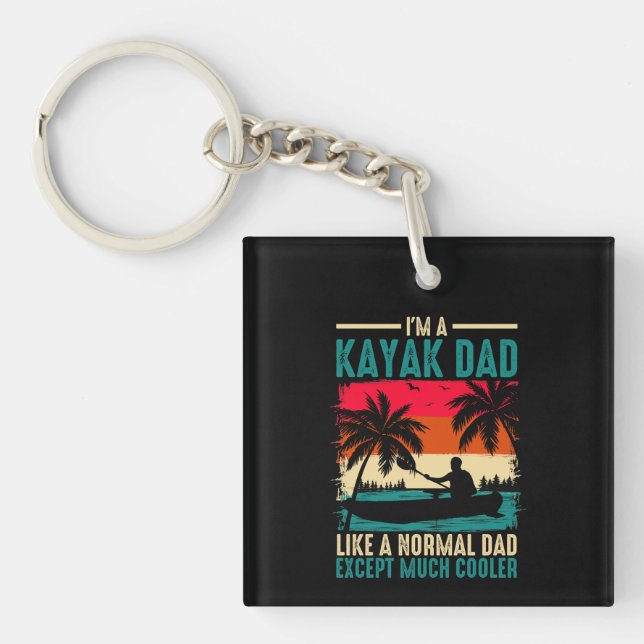 Kayak Dad Keychain (Front)