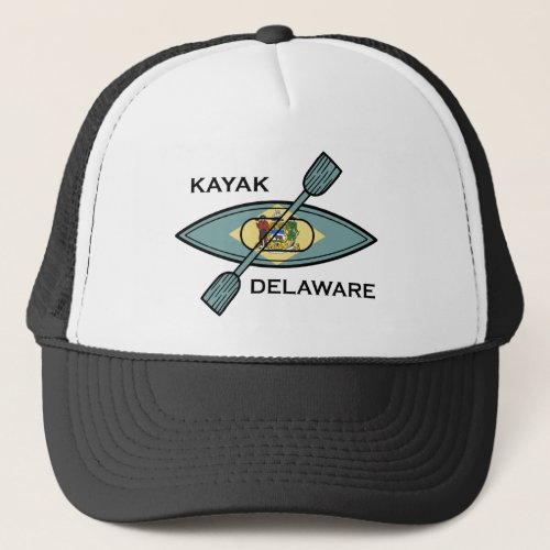 Kayak Delaware Flag Trucker Hat