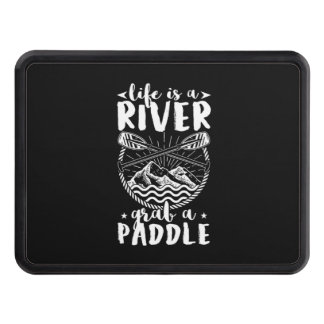 Kayak Driver Life Is A River Hitch Cover