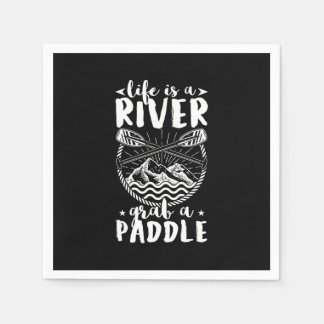 Kayak Driver Life Is A River Napkins