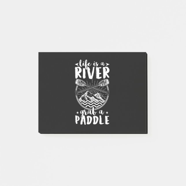 Kayak Driver Life Is A River Post-it Notes (Front)