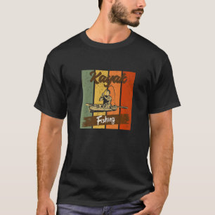 Kayak Fishing Addict Retro Vintage Lake Fishing Ka T-Shirt