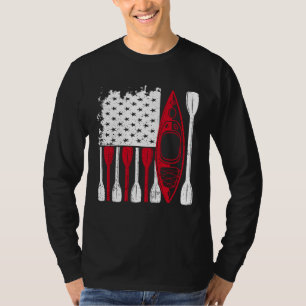 Kayak Flag Kayaker Outdoor Kayaking Kayak Boating T-Shirt