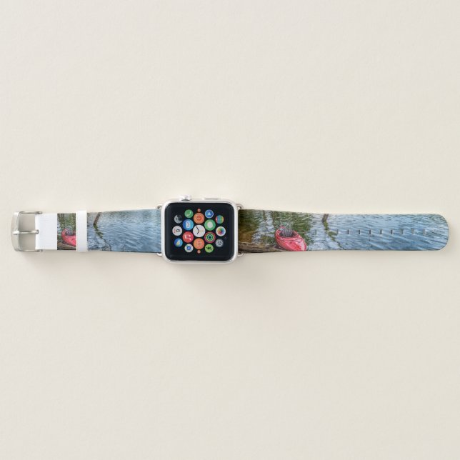 Kayak Floating On Table Rock Lake Apple Watch Band (Front)
