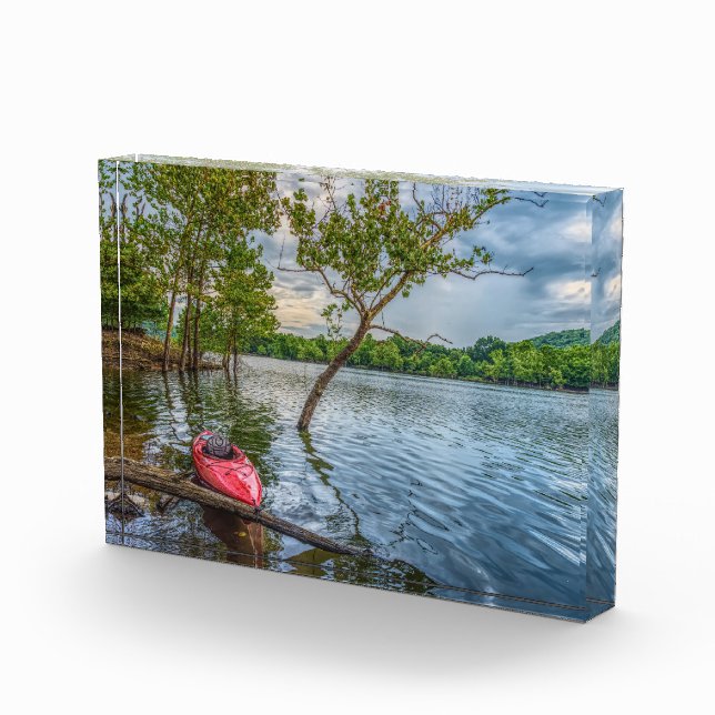 Kayak Floating On Table Rock Lake Photo Block (Right)