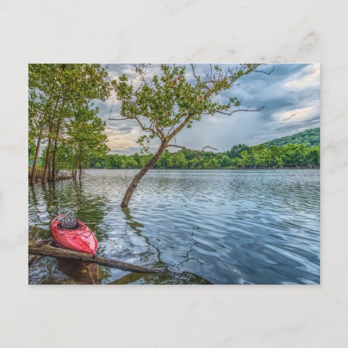 Kayak Floating On Table Rock Lake Postcard