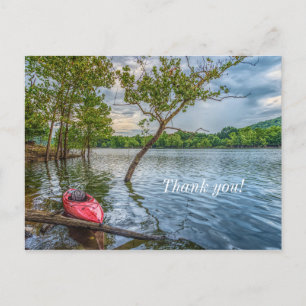 Kayak Floating On Table Rock Lake Thank You Card