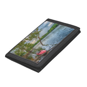 Kayak Floating On Table Rock Lake Tri-fold Wallet