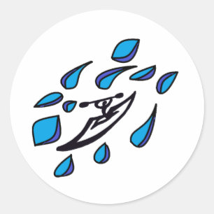 Kayak Flow Classic Round Sticker