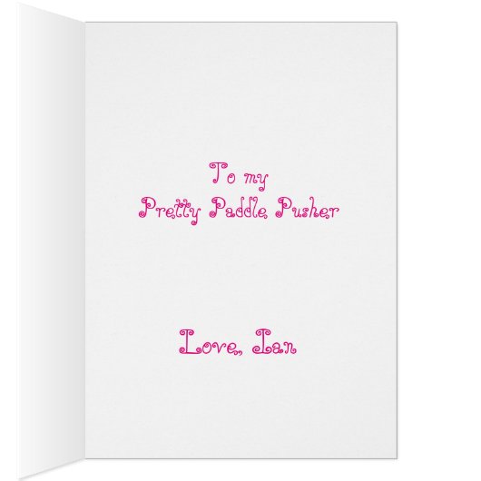 Kayak Girl Card (Inside (Right))