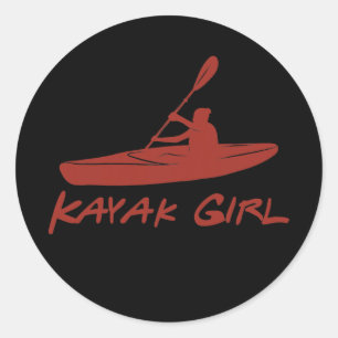Kayak Girl kayak accessories women Kayaking Classic Round Sticker