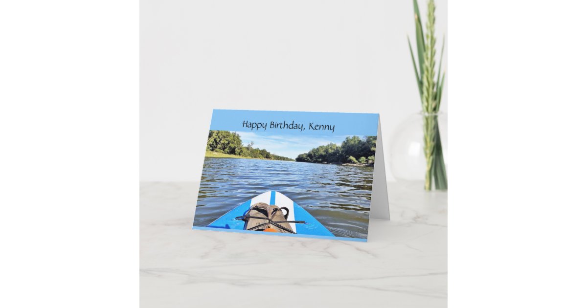 Kayak Happy Birthday Card