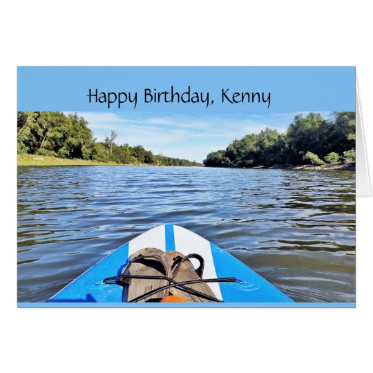 kayak canoe birthday card maria jordan oreilly artist kayaking - kayak ...