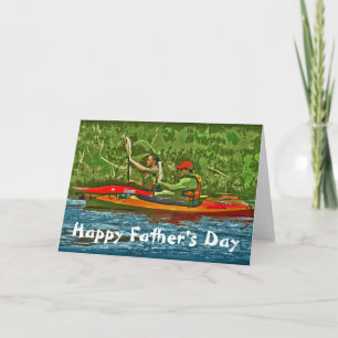 Kayak Happy Father's Day Card