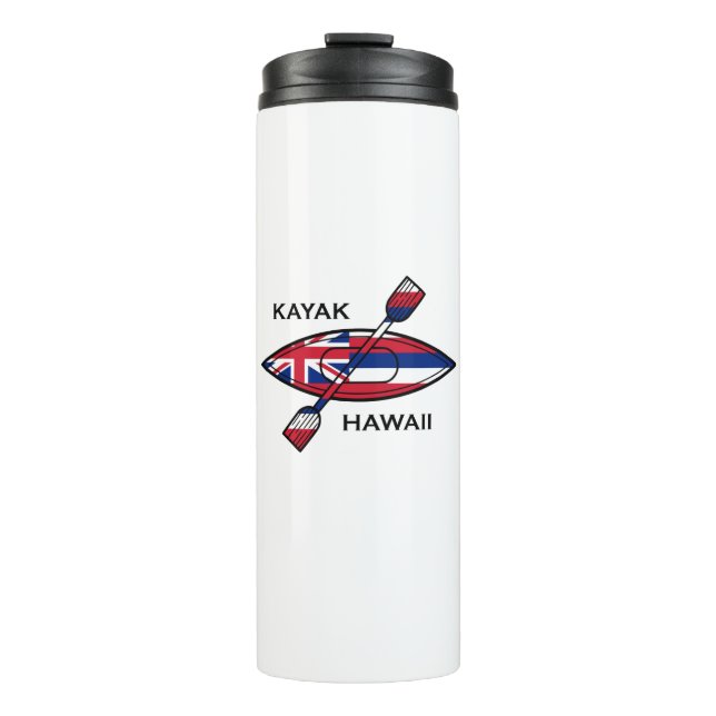 Kayak Hawaii Flag Thermal Tumbler (Front)
