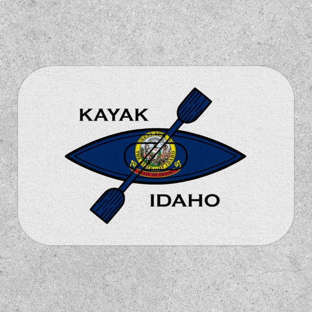 Kayak Idaho Flag Patch (Front)