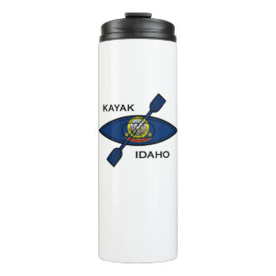Kayak Idaho Flag Thermal Tumbler