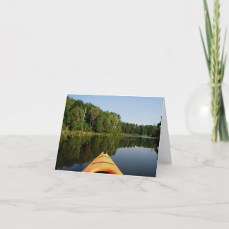 Kayak into nature card