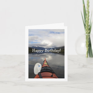Kayak Journey; Happy Birthday Card
