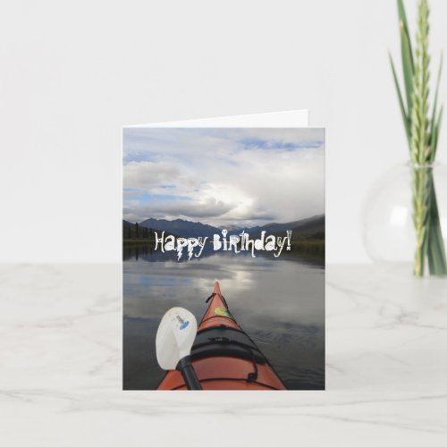 Kayak Journey Happy Birthday Card