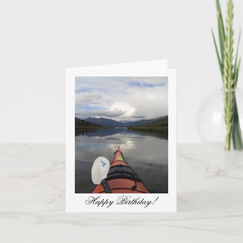 Kayak Journey Happy Birthday Card