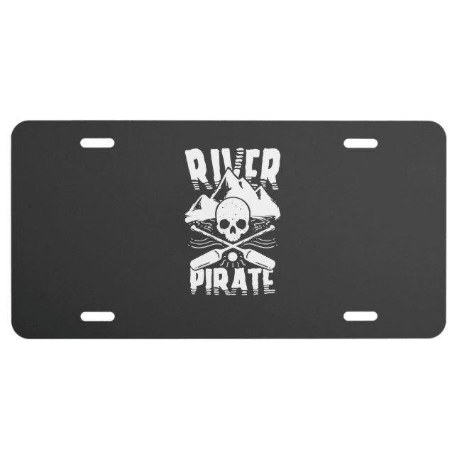 Kayak Kayaking License Plate (Front)