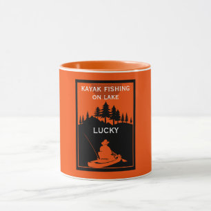Kayak Lake And River Fishing Mug