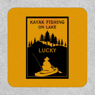 Kayak Lake And River Fishing Patch