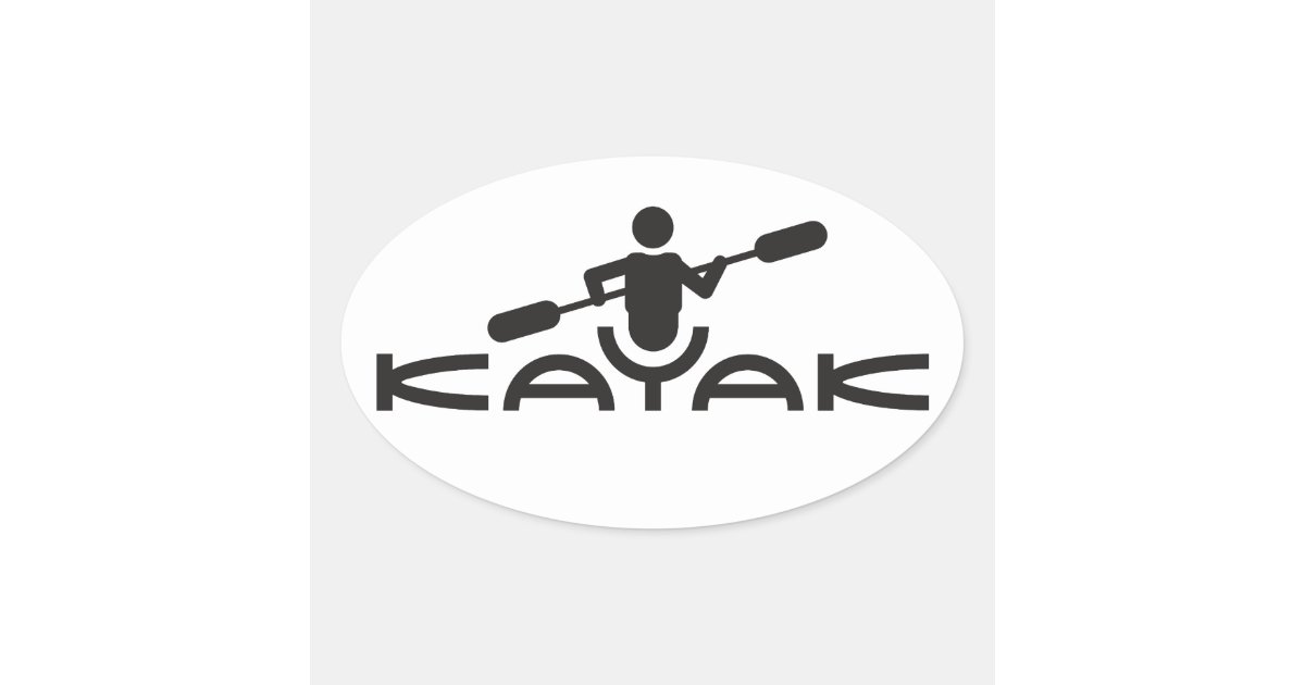 Kayak Logo Sticker | Zazzle.com