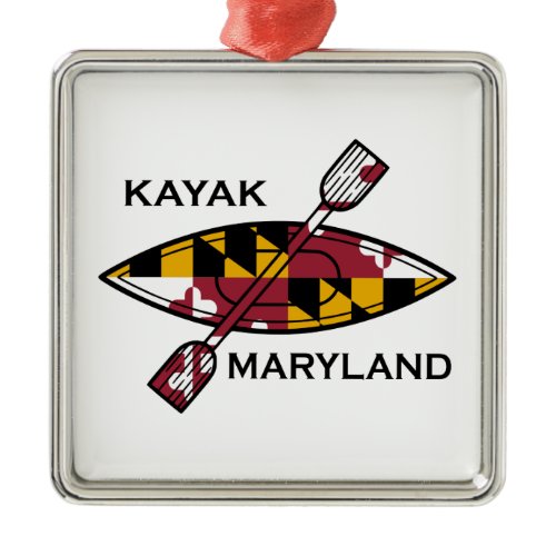 Kayak Maryland Metal Ornament