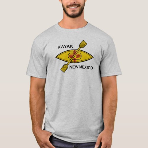 Kayak New Mexico Flag T_Shirt