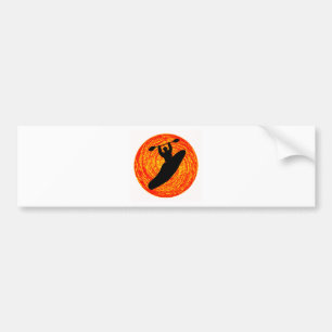 Kayak Noon Sun Bumper Sticker