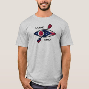 Kayak Ohio Flag T-Shirt